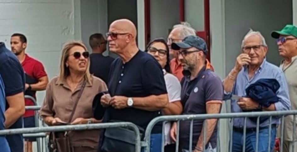 Antonino Ballarino allo stadio Pietro Scollo
