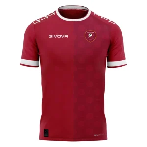Maglia home Reggina 2024/25 amaranto con colletto e bordi bianchi