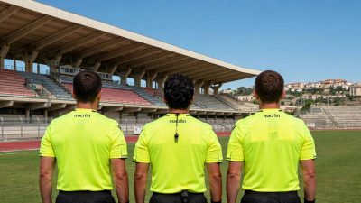 Terna arbitrale stadio Marco Tomaselli